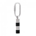 Black and Silver Vile Keyring