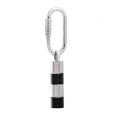 Black and Silver Vile Keyring