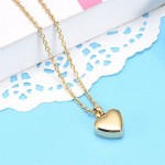 Gold Coloured Full Heart Pendant