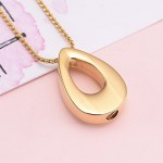 Gold Coloured Tear Drop Pendant