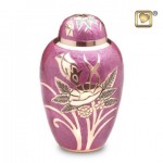 Gold Birds Large Urn